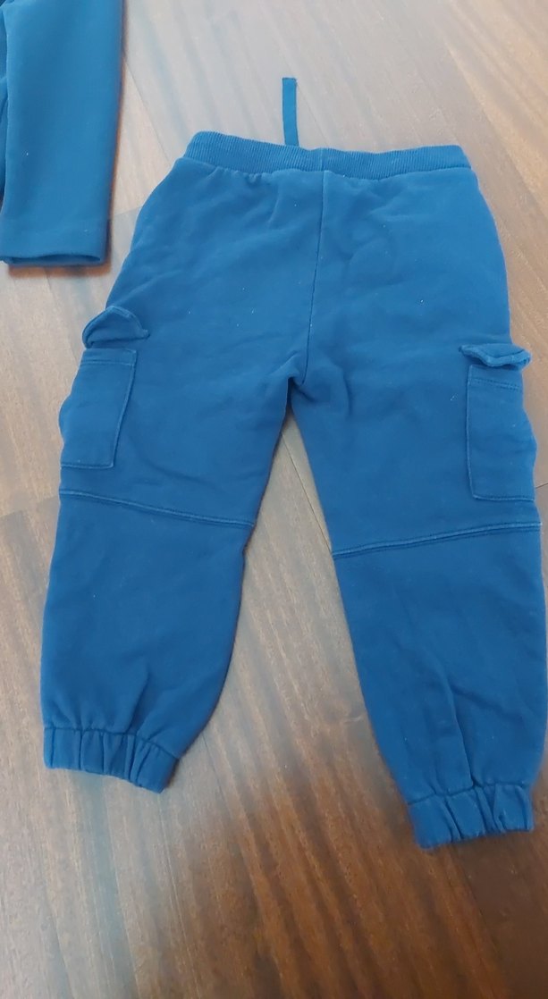 Erkek Çocuk Mavi Rahat Kesim Eşofman Altı - Görsel 4