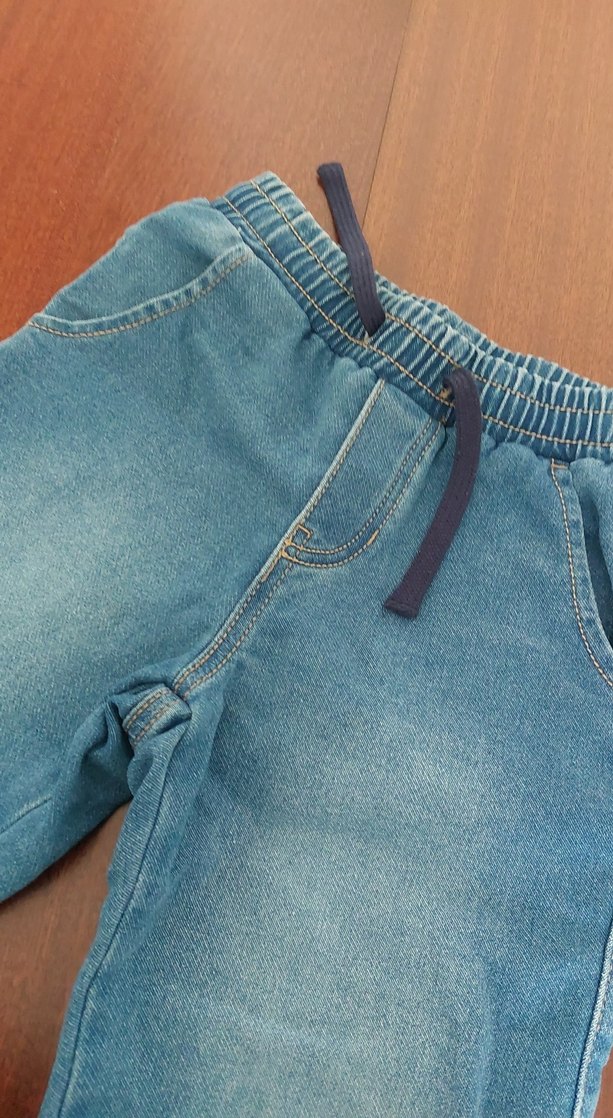 Erkek Çocuk Mavi Rahat Kesim Kot Pantolon - Görsel 2