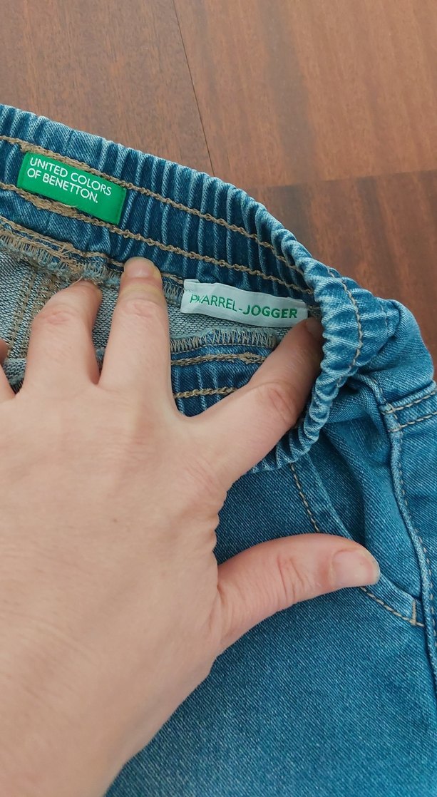 Erkek Çocuk Mavi Rahat Kesim Kot Pantolon - Görsel 4