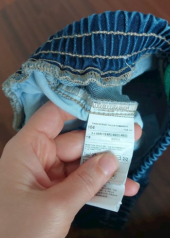 Erkek Çocuk Mavi Rahat Kesim Kot Pantolon - Görsel 5