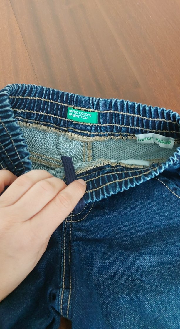 Erkek Çocuk Mavi Rahat Kesim Kot Pantolon - Görsel 2