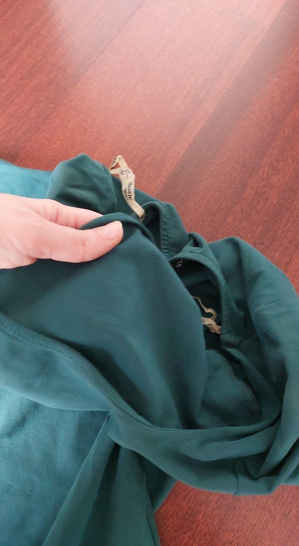 Turkuaz Parlak Kadın Uzun Kollu Tişört - Görsel 3