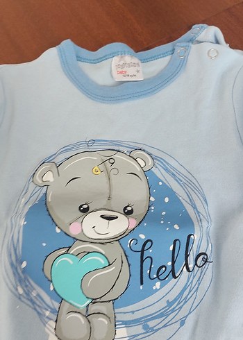 Mavi Bebek Takımı Uzun Kollu Baskılı - Görsel 3