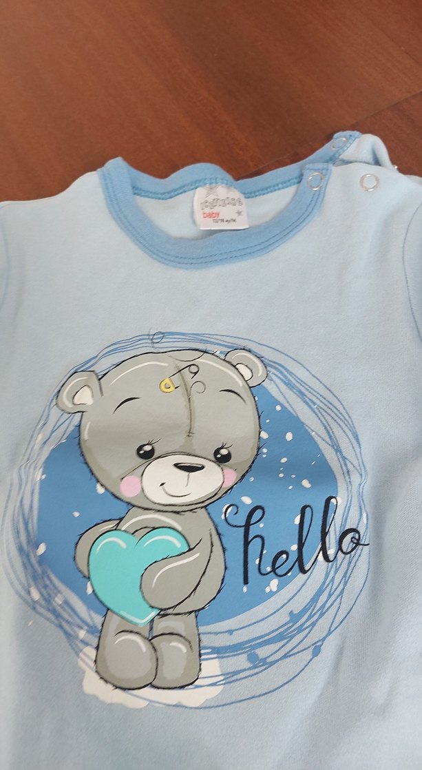 Mavi Bebek Takımı Uzun Kollu Baskılı - Görsel 3