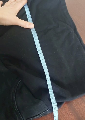 Siyah Kemerli Hamile Kot Pantolon - Görsel 6