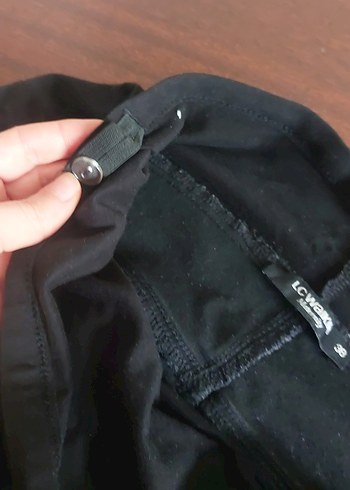 Siyah Kemerli Hamile Kot Pantolon - Görsel 5