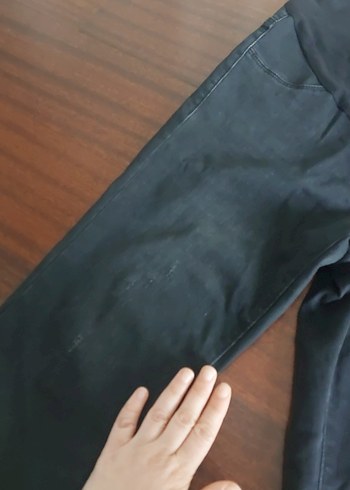 Siyah Kemerli Hamile Kot Pantolon - Görsel 2