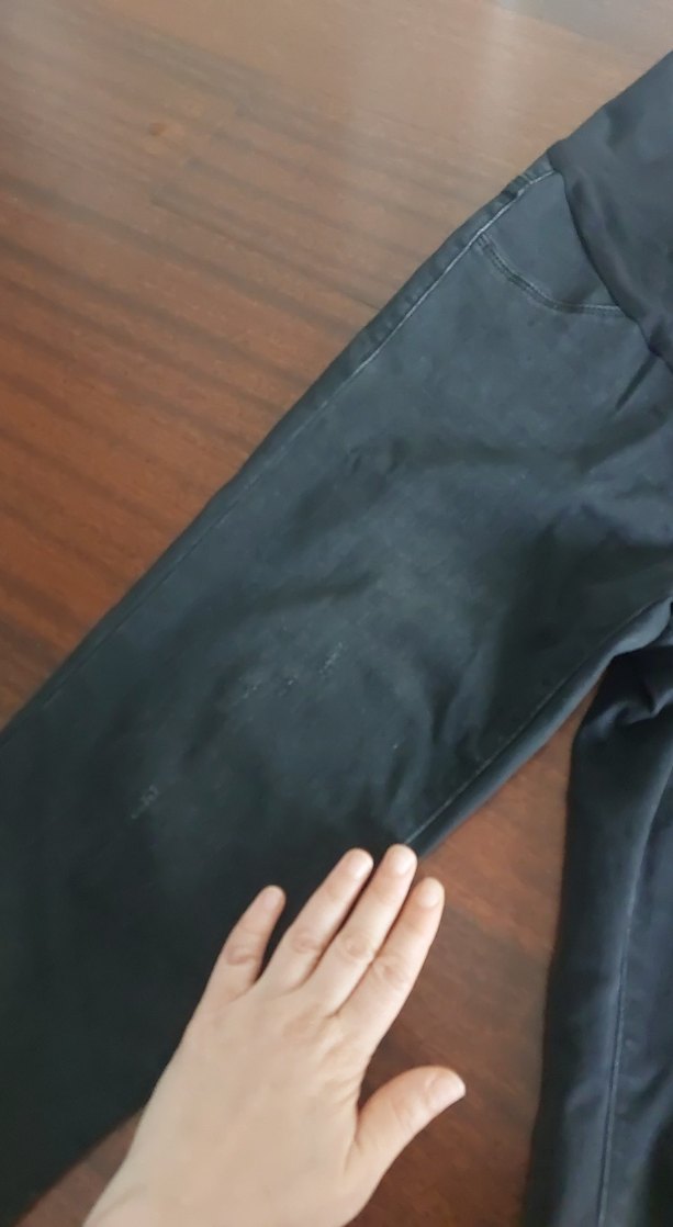 Siyah Kemerli Hamile Kot Pantolon - Görsel 2