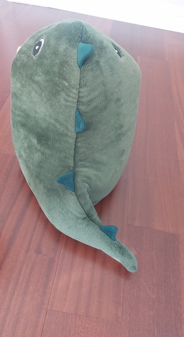 Gri Peluş Dinozor Oyuncak - Görsel 4