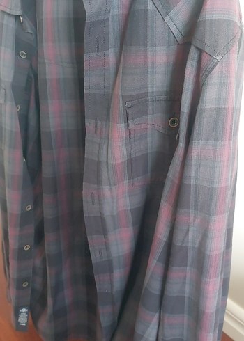 Gri Erkek Düğmeli Uzun Kollu Gömlek - Görsel 4