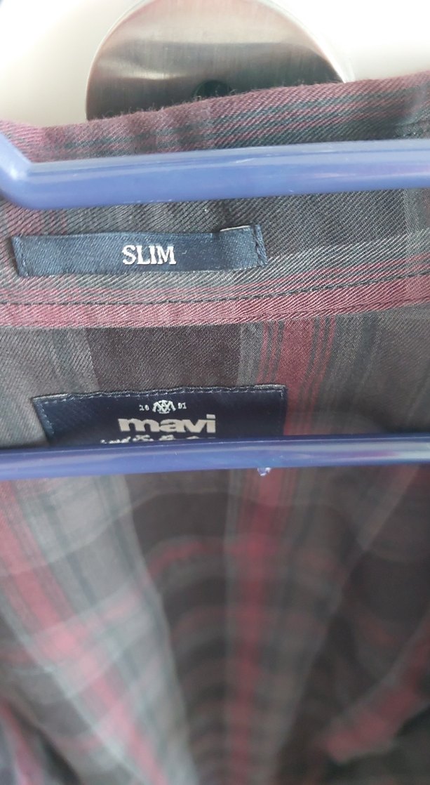 Gri Erkek Düğmeli Uzun Kollu Gömlek - Görsel 3