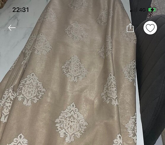 Fon perde 2 kanat En 1 metre Boy 2.50