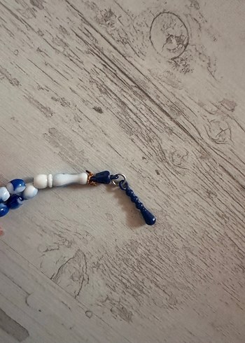 Bohem Tarzı Erkek Mavi Tesbih - Görsel 6