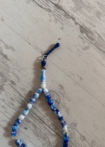 Bohem Tarzı Erkek Mavi Tesbih - Görsel 2