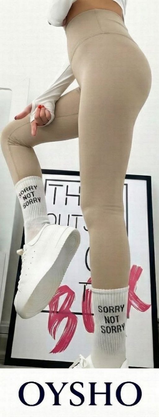 OYSHO ŞARDONLU KIŞLIK KADIN TAYT - Görsel 5