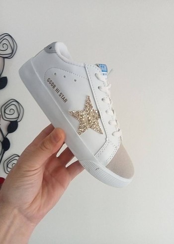 34 Beden beyaz Renk Golden Goose kız Çocuk Spor Ayakkabı