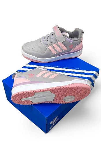 35 Beden Kız Çocuk Gri Adidas Spor Ayakkabı