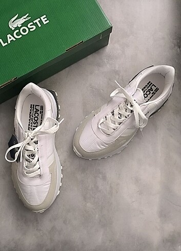39 Beden beyaz Renk Lacoste ELİTE Active spor ayakkabı ithal