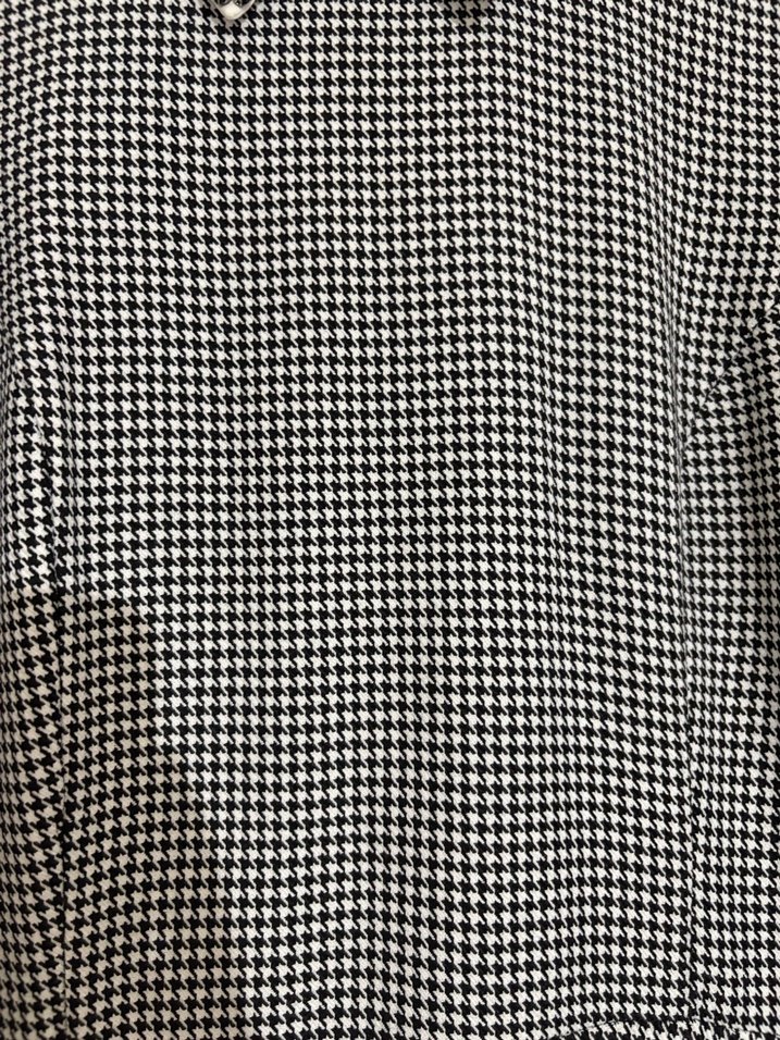 Gri Kareli Midi Ofis Elbisesi - Görsel 2