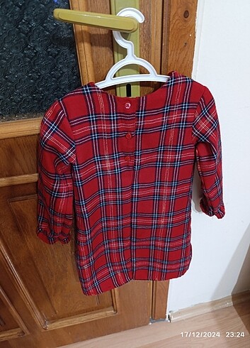 Primark Kız bebek ekose yılbaşı elbise