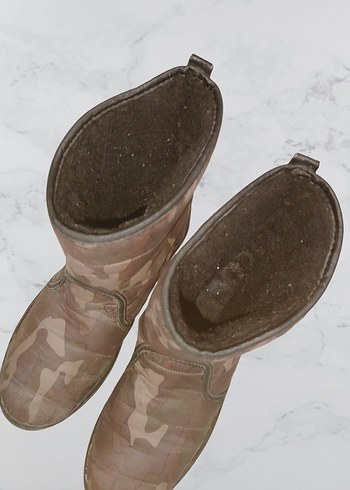 unisex Kamuflaj desenli sıcak tutan kar botu - Görsel 6