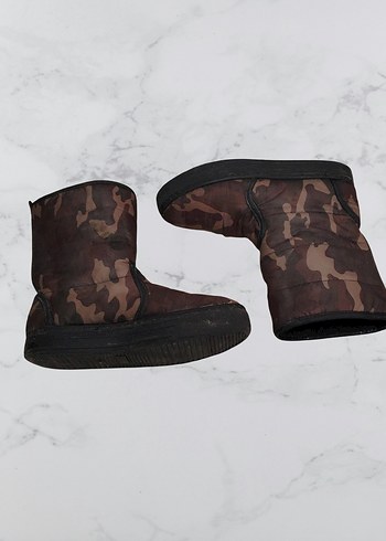 unisex Kamuflaj desenli sıcak tutan kar botu - Görsel 4