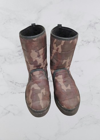 unisex Kamuflaj desenli sıcak tutan kar botu - Görsel 2