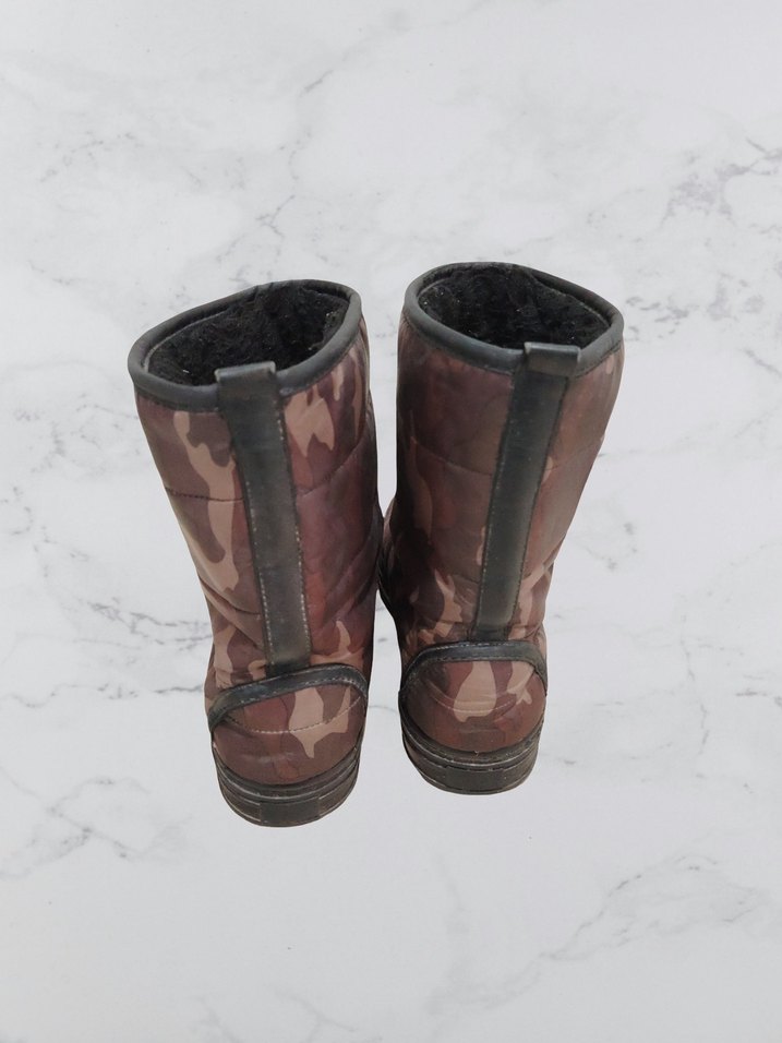 unisex Kamuflaj desenli sıcak tutan kar botu - Görsel 3