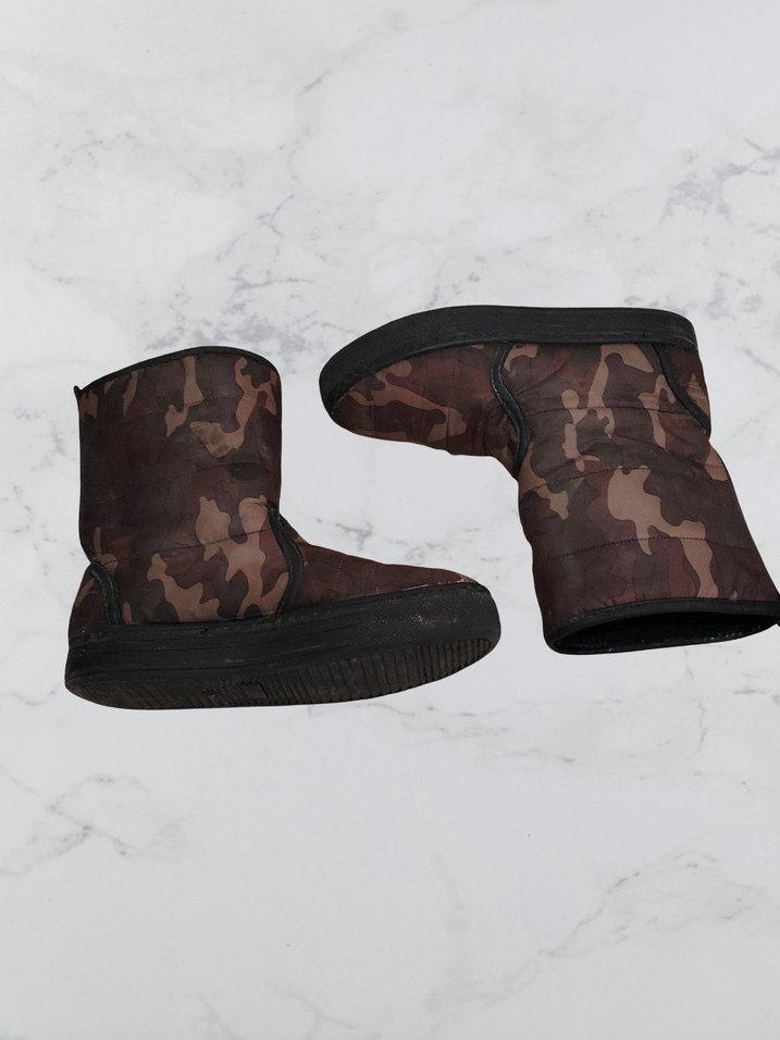 unisex Kamuflaj desenli sıcak tutan kar botu - Görsel 4