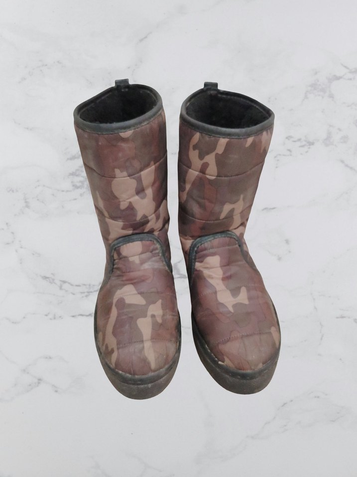 unisex Kamuflaj desenli sıcak tutan kar botu - Görsel 2