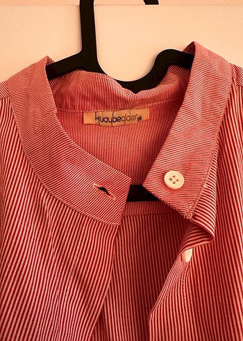 Pembe Uzun Hamile Keten Tunik - Görsel 2