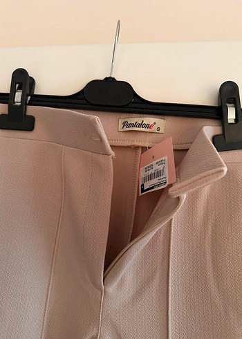 Kadın Bej Pileli Uzun Kumaş Pantolon - Görsel 2