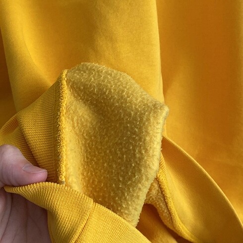 xl Beden Sarı sweatshirt