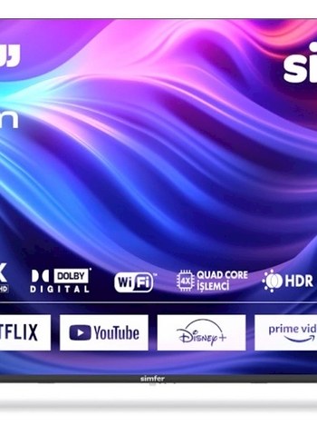 Simfer 55SFSA6B 4K Ultra HD 55" 140 Ekran Android TV - Görsel 2