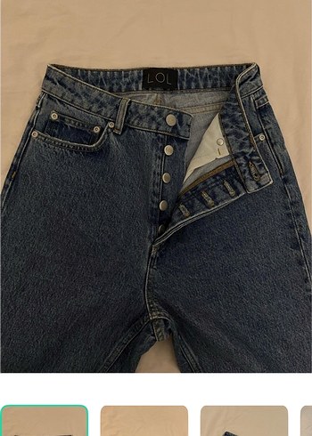 Diğer Lol Mavi Yuksek Bel Denim Jean