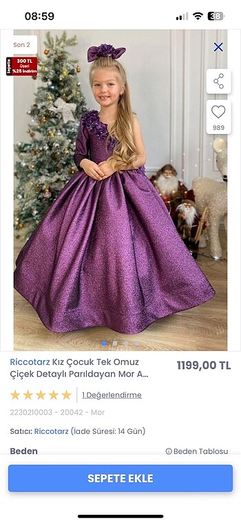 5 Yaş Beden Kız çocuk abiye