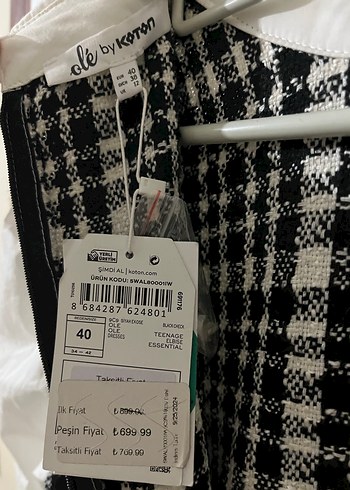 Koton desenli elbise - Görsel 4