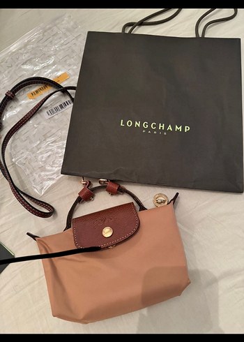 Longchamp Longchamp Camel Deri Kadın Çapraz Çanta