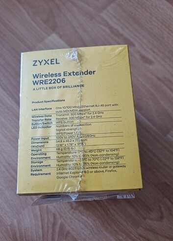 ZYXEL WİRELESS EXTENDER WRE2206