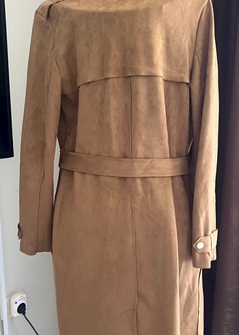 Koton Süet Trençkot - Görsel 2