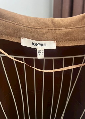 Koton Süet Trençkot - Görsel 3