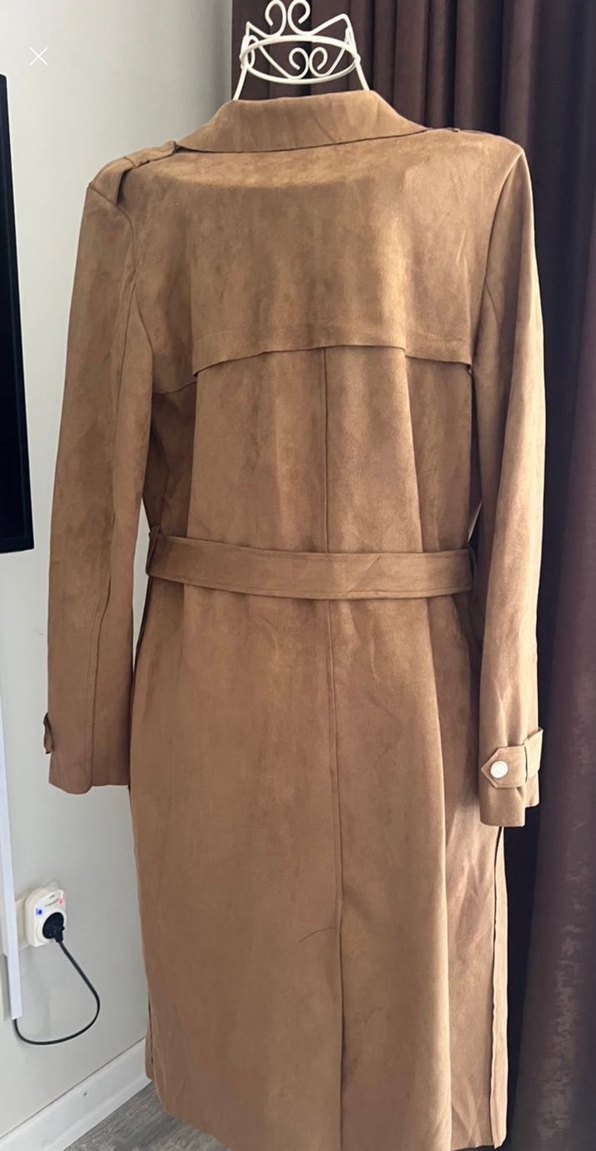 Koton Süet Trençkot - Görsel 2