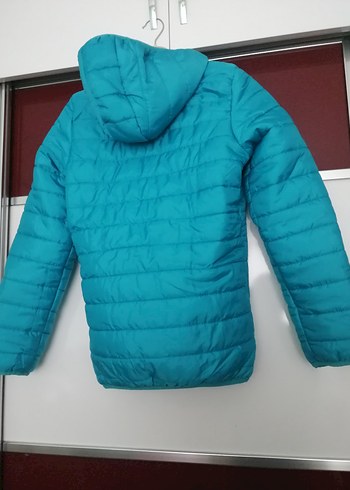 LC Waikiki Mavi Fermuarlı Kadın Kışlık Mont