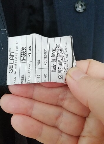 48 Beden lacivert Renk Selam marka kışlık keçe kaban çok kaliteli bir ürün alan pis Man