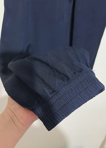 m Beden Lacivert Kadın Rahat Kesim Pantolon