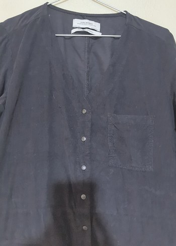 Kadın Siyah Uzun Kollu Kadife Tulum - Görsel 2