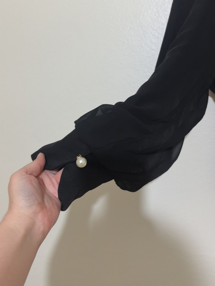 Kadın Siyah Bluz - Görsel 2