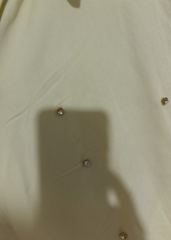 Sarı Uzun pamuklu Ceket - Görsel 2