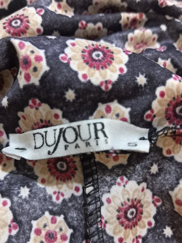 Kadın Kahverengi Bağlamalı Desenli Askılı Tulum - Görsel 4