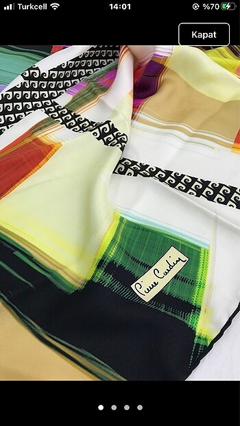 Pierre Cardin ipek eşarp